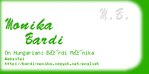 monika bardi business card